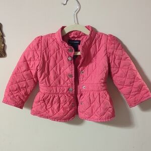 Ralph Lauren Pink Quilted Kids Jacket